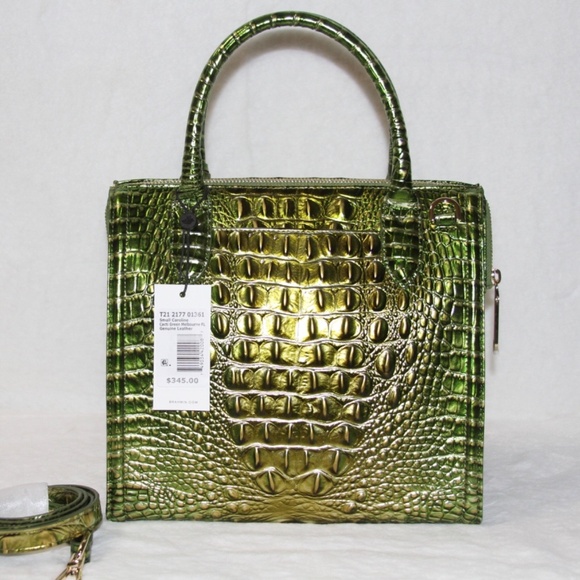 NWT Brahmin Small Caroline Cacti Green Melbourne Purse - Picture 3 of 7